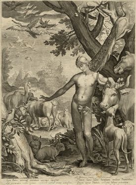  Abraham Bloemaert  (Gorinchem, 1566 - Utrecht, 1651) [da] : Tre tavole da La storia di Adamo ed Eva.  - Auction Graphics & Books - Libreria Antiquaria Gonnelli - Casa d'Aste - Gonnelli Casa d'Aste