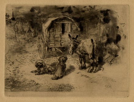  Félix Buhot  (Valognes, 1847 - Parigi, 1898) : L'anesse Marie Jeanne.  - Asta Grafica & Libri - Libreria Antiquaria Gonnelli - Casa d'Aste - Gonnelli Casa d'Aste