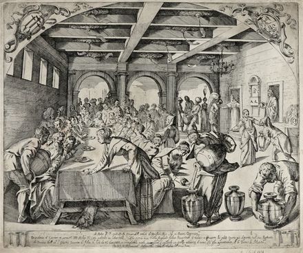  Odoardo Fialetti  (1572) : Le nozze di Canaa.  - Asta Grafica & Libri - Libreria Antiquaria Gonnelli - Casa d'Aste - Gonnelli Casa d'Aste