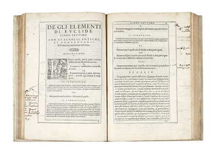  Euclides : De gli Elementi [...] libri quindici [...] tradotti prima in lingua latina da M. Federico Commandino [...] & hora d'ordine dell'istesso trasportati nella nostra lingua vulgare... Scienze tecniche e matematiche  Federico Commandino  - Auction Graphics & Books - Libreria Antiquaria Gonnelli - Casa d'Aste - Gonnelli Casa d'Aste