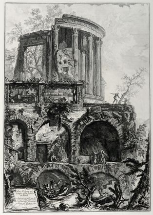 Altra Veduta del Tempio della Sibilla in Tivoli.  - Asta Grafica & Libri - Libreria Antiquaria Gonnelli - Casa d'Aste - Gonnelli Casa d'Aste