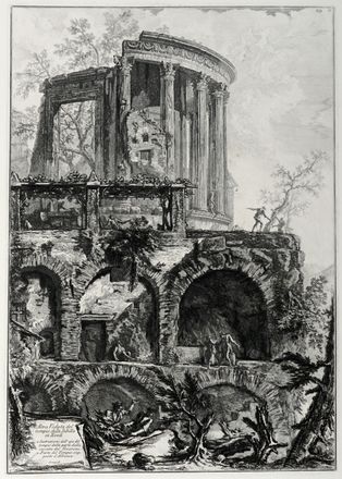  Incisione, Arte : Altra Veduta del Tempio della Sibilla in Tivoli.  - Auction Graphics & Books - Libreria Antiquaria Gonnelli - Casa d'Aste - Gonnelli Casa d'Aste