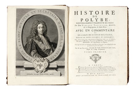  Polybius : Histoire [...] nouvellement traduit du grec par Dom Vincent Thuillier [...]. Tome premier (-sixime). Storia, Militaria, Classici, Storia, Diritto e Politica, Storia, Diritto e Politica, Letteratura  Vincent Thuillier, Jean Charles Folard de  - Auction Graphics & Books - Libreria Antiquaria Gonnelli - Casa d'Aste - Gonnelli Casa d'Aste