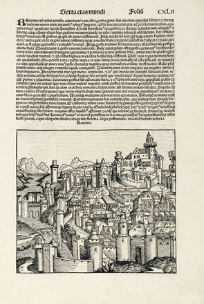 Hartmann Schedel  (Norimberga, 1440 - 1514) : Ventitre pagine illustrate da Liber Chronicarum.  - Auction Graphics & Books - Libreria Antiquaria Gonnelli - Casa d'Aste - Gonnelli Casa d'Aste