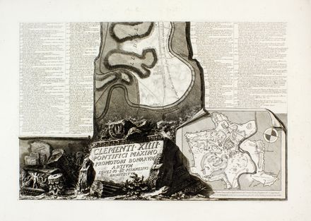  Giovanni Battista Piranesi  (Mogliano Veneto, 1720 - Roma, 1778) : Pianta di Roma e del Campo Marzio.  - Auction Graphics & Books - Libreria Antiquaria Gonnelli - Casa d'Aste - Gonnelli Casa d'Aste