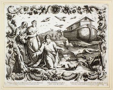  Giovanni Volpato  (Bassano del Grappa, 1735 - Roma, 1803) [attribuito a] : Cinque tavole da Storie di Noè.  - Asta Grafica & Libri - Libreria Antiquaria Gonnelli - Casa d'Aste - Gonnelli Casa d'Aste