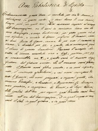  Benincasa Rutilio : Istruzioni straordinarie metaforiche a ca/pacit umana per li numeri del Lotto  - Asta Grafica & Libri - Libreria Antiquaria Gonnelli - Casa d'Aste - Gonnelli Casa d'Aste