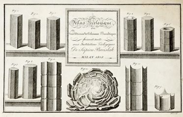  Breislak Scipione : Atlas geologique ou vues d'amas de colonnes basaltiques faisant suite aux Institutions geologiques... Geologia - vulcani e terremoti  Giuseppe Dell'Acqua, Gaetano Riboldi  - Auction Graphics & Books - Libreria Antiquaria Gonnelli - Casa d'Aste - Gonnelli Casa d'Aste