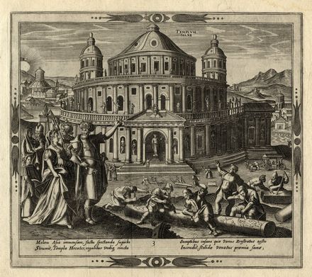  Crispijn Van de Passe de Oude  (Arnemuiden, 1564 - Utrecht, 1637) [da] : Le sette meraviglie del mondo.  - Auction Graphics & Books - Libreria Antiquaria Gonnelli - Casa d'Aste - Gonnelli Casa d'Aste