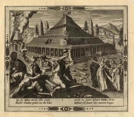  Crispijn Van de Passe de Oude  (Arnemuiden, 1564 - Utrecht, 1637) [da] : Le sette meraviglie del mondo.  - Auction Graphics & Books - Libreria Antiquaria Gonnelli - Casa d'Aste - Gonnelli Casa d'Aste