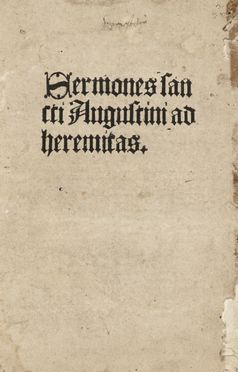  Augustinus Aurelius (santo) : Sermones ad heremitas. Incunabolo, Religione, Filosofia, Collezionismo e Bibliografia  - Auction Graphics & Books - Libreria Antiquaria Gonnelli - Casa d'Aste - Gonnelli Casa d'Aste