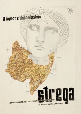  Erberto Carboni  (Parma, 1899 - Milano, 1984) : Il liquore italianissimo Strega.  - Asta Grafica & Libri - Libreria Antiquaria Gonnelli - Casa d'Aste - Gonnelli Casa d'Aste