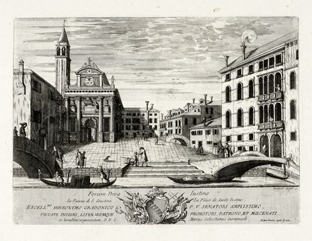  Marco Sebastiano Giampiccoli  (Belluno, 1706 - 1782) : Lotto di otto vedute di Venezia.  - Auction Graphics & Books - Libreria Antiquaria Gonnelli - Casa d'Aste - Gonnelli Casa d'Aste