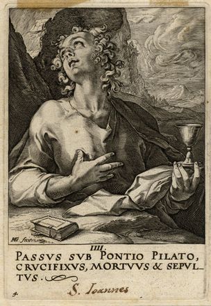  Hendrik Goltzius  (Mühlbracht,, 1558 - Haarlem,, 1617) : San Paolo e i dodici apostoli con il Credo.  - Asta Grafica & Libri - Libreria Antiquaria Gonnelli - Casa d'Aste - Gonnelli Casa d'Aste