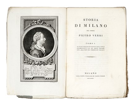  Verri Pietro : Storia di Milano [...] Tomo I (-II) in cui si narrano le vicende della citt incominciando dai piu remoti principi sino alla fine del dominio de' Visconti...  Pietro Custodi  - Asta Grafica & Libri - Libreria Antiquaria Gonnelli - Casa d'Aste - Gonnelli Casa d'Aste