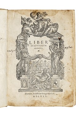 Liber Statutorum Arretii.  - Asta Libri, autografi e manoscritti - Libreria Antiquaria Gonnelli - Casa d'Aste - Gonnelli Casa d'Aste