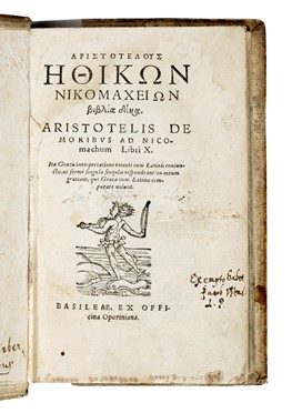  Aristoteles : De moribus ad Nicomachum libri X...  - Asta Libri, autografi e manoscritti - Libreria Antiquaria Gonnelli - Casa d'Aste - Gonnelli Casa d'Aste