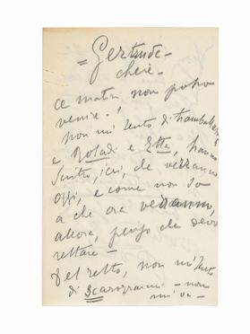  Duse Eleonora : 2 lettere autografe siglate inviate a Gertrude von Huegelal.  - Asta Libri, autografi e manoscritti - Libreria Antiquaria Gonnelli - Casa d'Aste - Gonnelli Casa d'Aste