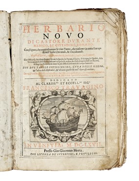 Durante Castore : Herbario novo [...] con figure, che rappresentano le vive piante, che nascono in tutta Europa & nell'Indie orientali, & occidentali. Botanica, Figurato, Medicina, Scienze naturali, Collezionismo e Bibliografia  - Auction Books, autographs & manuscripts - Libreria Antiquaria Gonnelli - Casa d'Aste - Gonnelli Casa d'Aste