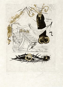  Corbière Tristan : Les Amours jaunes [...]. Dieci incisioni in nero e oro.  Salvador Dalì  (Figueres, 1904 - 1989)  - Asta Libri, autografi e manoscritti - Libreria Antiquaria Gonnelli - Casa d'Aste - Gonnelli Casa d'Aste