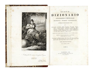 Nuovo dizionario geografico universale statistico-storico-commerciale [...] Tomo I (- IV. Parte II).  Antonio Viviani  (1797 - 1854)  - Asta Libri, autografi e manoscritti - Libreria Antiquaria Gonnelli - Casa d'Aste - Gonnelli Casa d'Aste