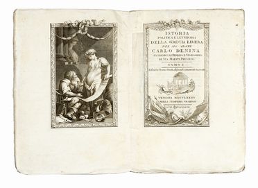  Denina Carlo : Istoria politica e letteraria della Grecia libera [...] Tomo I [-IV]. Storia, Storia, Storia, Diritto e Politica, Storia, Diritto e Politica  - Auction Books, autographs & manuscripts - Libreria Antiquaria Gonnelli - Casa d'Aste - Gonnelli Casa d'Aste