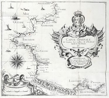  Tassin Christophe Nicolas : Cartes generale et particulieres de toutes les costes de France, tant de la mer Oceane que Mediterraneé.  - Asta Libri, autografi e manoscritti - Libreria Antiquaria Gonnelli - Casa d'Aste - Gonnelli Casa d'Aste