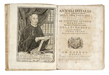  Muratori Lodovico Antonio : Annali d'Italia dal principio dell'era volgare sino all'anno 1749 [...]. Tomo primo (-duodecimo).  - Asta Libri, autografi e manoscritti - Libreria Antiquaria Gonnelli - Casa d'Aste - Gonnelli Casa d'Aste