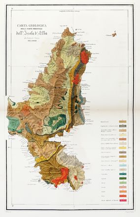  Cocchi Igino : Descrizione geologica dell'isola d'Elba per servire alla carta della medesima. Storia, Geologia - vulcani e terremoti, Storia locale, Storia, Diritto e Politica, Scienze naturali, Storia, Diritto e Politica  - Auction Books, autographs & manuscripts - Libreria Antiquaria Gonnelli - Casa d'Aste - Gonnelli Casa d'Aste