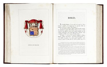  Tettoni Leone : Teatro araldico ovvero Raccolta generale delle armi ed insegne gentilizie delle più illustri e nobili casate che esisterono un tempo e che tuttora fioriscono in tutta Italia.  Francesco Saladini  - Asta Libri, autografi e manoscritti - Libreria Antiquaria Gonnelli - Casa d'Aste - Gonnelli Casa d'Aste