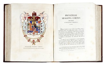  Tettoni Leone : Teatro araldico ovvero Raccolta generale delle armi ed insegne gentilizie delle più illustri e nobili casate che esisterono un tempo e che tuttora fioriscono in tutta Italia.  Francesco Saladini  - Asta Libri, autografi e manoscritti - Libreria Antiquaria Gonnelli - Casa d'Aste - Gonnelli Casa d'Aste