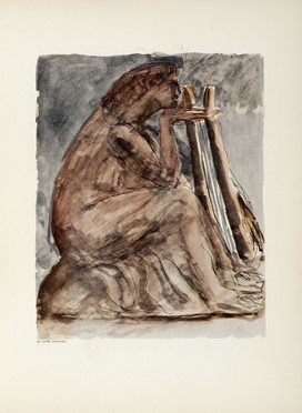  Roger-Marx Claude : Aquarellistes contemporains.  Odilon Redon  (Bordeaux, 1840 - Parigi, 1916), Auguste Rodin  (Parigi, 1840 - 1917), Emile Antoine Bourdelle  (Montauban, 1861 - Le Vésinet, 1929), Paul Signac  (Parigi, 1863 - 1935), Henri (de) Toulouse-Lautrec  (Albi, 1864 - Malromé, 1901), Katia Granoff  - Asta Libri, autografi e manoscritti - Libreria Antiquaria Gonnelli - Casa d'Aste - Gonnelli Casa d'Aste