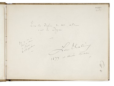  Halvy Daniel : Edgar Degas. Album De Dessins.  - Asta Libri, autografi e manoscritti - Libreria Antiquaria Gonnelli - Casa d'Aste - Gonnelli Casa d'Aste