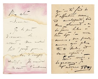  Marinetti Filippo Tommaso : 2 lettere autografe siglate.  - Asta Libri, autografi e manoscritti - Libreria Antiquaria Gonnelli - Casa d'Aste - Gonnelli Casa d'Aste