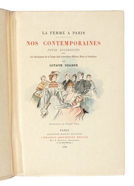  Uzanne Octave : La Femme � Paris nos contemporaines [...] Illustrations de Pierre Vidal. Letteratura francese, Figurato, Letteratura, Collezionismo e Bibliografia  Pierre Vidal  - Auction Books, autographs & manuscripts - Libreria Antiquaria Gonnelli - Casa d'Aste - Gonnelli Casa d'Aste