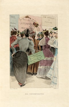 Uzanne Octave : La Femme � Paris nos contemporaines [...] Illustrations de Pierre Vidal. Letteratura francese, Figurato, Letteratura, Collezionismo e Bibliografia  Pierre Vidal  - Auction Books, autographs & manuscripts - Libreria Antiquaria Gonnelli - Casa d'Aste - Gonnelli Casa d'Aste