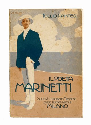  Panteo Tullio : Il Poeta Marinetti.  Marcello Dudovich  (Trieste, 1878 - Milano, 1962)  - Asta Libri, autografi e manoscritti - Libreria Antiquaria Gonnelli - Casa d'Aste - Gonnelli Casa d'Aste