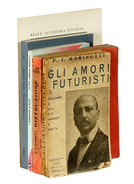  Marinetti Filippo Tommaso : Distruzione. Poema futurista.  Alberto Viviani  - Asta Libri, autografi e manoscritti - Libreria Antiquaria Gonnelli - Casa d'Aste - Gonnelli Casa d'Aste