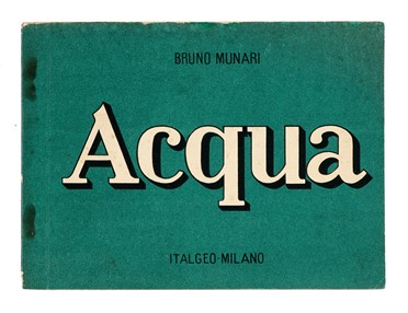  Munari Bruno : Aria. Acqua.  - Asta Libri, autografi e manoscritti - Libreria Antiquaria Gonnelli - Casa d'Aste - Gonnelli Casa d'Aste