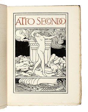  D'Annunzio Gabriele : Fedra. Tragedia.  Adolfo De Carolis  (Montefiore dell'Aso, 1874 - Roma, 1928)  - Asta Libri, autografi e manoscritti - Libreria Antiquaria Gonnelli - Casa d'Aste - Gonnelli Casa d'Aste