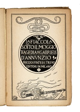  D'Annunzio Gabriele : Francesca da Rimini.  Adolfo De Carolis  (Montefiore dell'Aso, 1874 - Roma, 1928)  - Asta Libri, autografi e manoscritti - Libreria Antiquaria Gonnelli - Casa d'Aste - Gonnelli Casa d'Aste