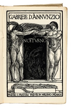  D'Annunzio Gabriele : Francesca da Rimini.  Adolfo De Carolis  (Montefiore dell'Aso, 1874 - Roma, 1928)  - Asta Libri, autografi e manoscritti - Libreria Antiquaria Gonnelli - Casa d'Aste - Gonnelli Casa d'Aste