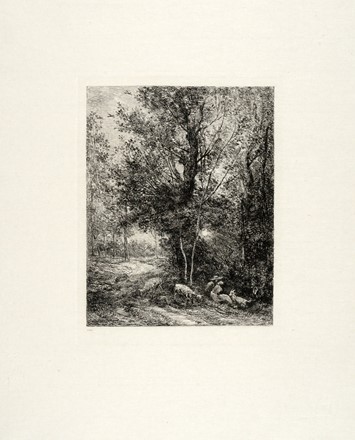  Autori vari : Corot e Daubigny. Due rami ritrovati.  Jean-Baptiste-Camille Corot  (Parigi, 1796 - Ville d'Avray, 1875), Charles François Daubigny  (Parigi, 1817 - 1878)  - Asta Stampe, disegni e dipinti antichi, moderni e contemporanei [ASTA A TEMPO] - Libreria Antiquaria Gonnelli - Casa d'Aste - Gonnelli Casa d'Aste