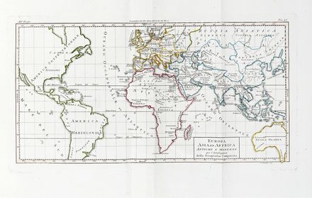  Rossi Luigi : Nuovo atlante di geografia universale in 52 carte...  - Asta Libri, autografi e manoscritti - Libreria Antiquaria Gonnelli - Casa d'Aste - Gonnelli Casa d'Aste