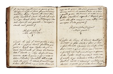 Ristretto di Ricette del Ser[vizi]o di Creden / za Inparati da Domenico Belloni / nella Credenza del Ser.mo Gran Duca / Per Servizio della Ser.ma Elettrice Pala / tina l'anno 1695.  - Asta Libri, autografi e manoscritti - Libreria Antiquaria Gonnelli - Casa d'Aste - Gonnelli Casa d'Aste