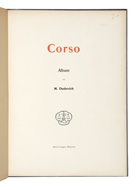  Dudovich Marcello : Corso. Album.  Ferdinand (von) Reznicek  - Asta Libri, autografi e manoscritti - Libreria Antiquaria Gonnelli - Casa d'Aste - Gonnelli Casa d'Aste