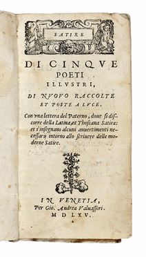 Lotto di 4 opere scomplete del XVI secolo.  Demosthenes  - Asta Libri, autografi e manoscritti - Libreria Antiquaria Gonnelli - Casa d'Aste - Gonnelli Casa d'Aste