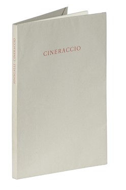  Sinisgalli Leonardo : Cineraccio.  Orfeo Tamburi  (Jesi, 1810 - Parigi, 1994)  - Asta Libri, autografi e manoscritti - Libreria Antiquaria Gonnelli - Casa d'Aste - Gonnelli Casa d'Aste