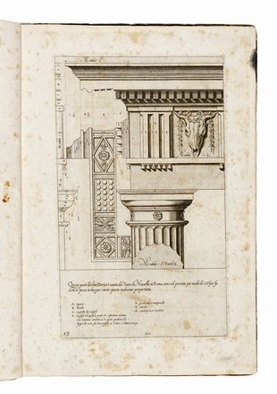  Barozzi (detto il Vignola) Giacomo : Regola delli cinque ordini d'architettura [...] libro primo, et originale.  - Asta Libri, autografi e manoscritti - Libreria Antiquaria Gonnelli - Casa d'Aste - Gonnelli Casa d'Aste