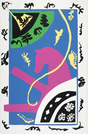  Henri Matisse  (Le Cateau-Cambrésis, 1869 - Nizza, 1954) : Le cheval, l'écuyère et le clown (planche V de Jazz).  - Asta Stampe, disegni e dipinti antichi, moderni e contemporanei [ASTA A TEMPO] - Libreria Antiquaria Gonnelli - Casa d'Aste - Gonnelli Casa d'Aste
